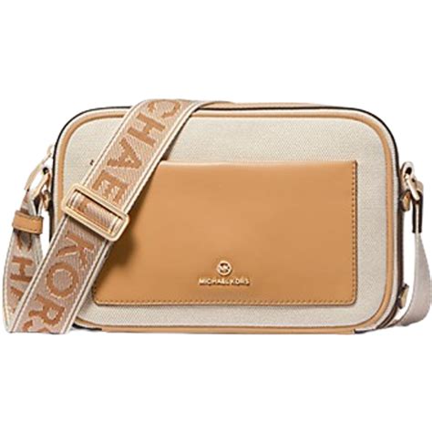 michael kors peanut crossbody|Maeve Large Canvas and Smooth Crossbody Bag .